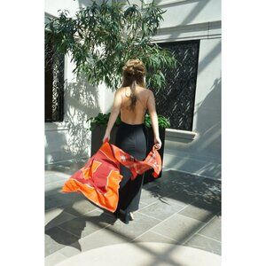 Red Maroon Retro Scarf Vintage Accessories